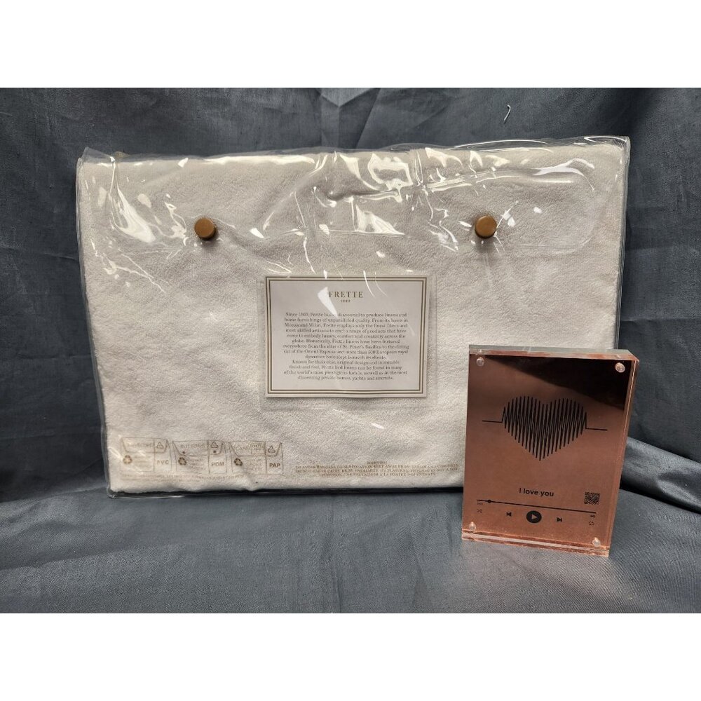 Frette Plush Bath Rug 21 Inches x 34 Inches Milk 100% Cotton NEW WITH TAGS! - Picture 2 of 6